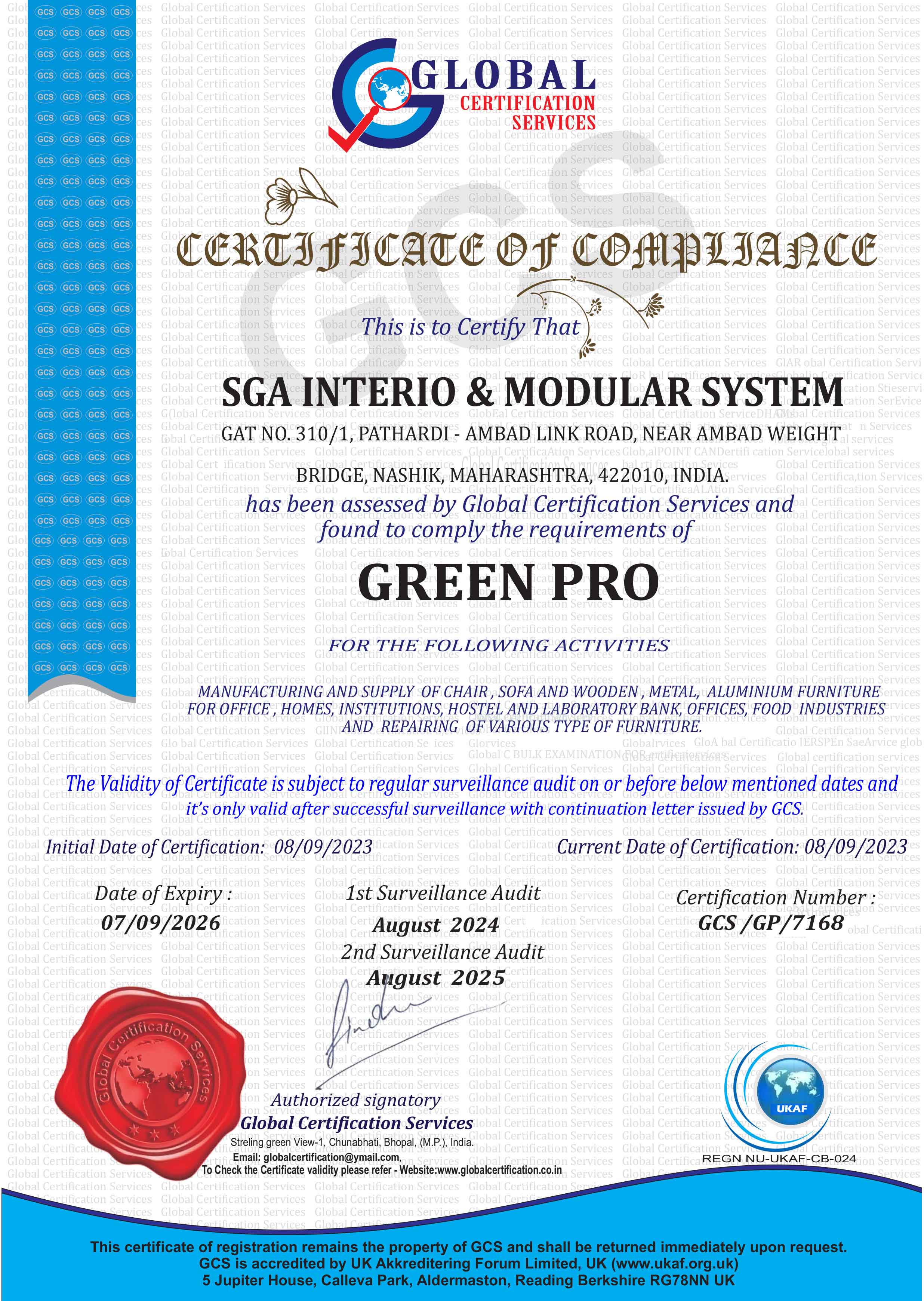 Certifications